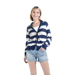 Tommy Hilfiger Vintage Striped Button Cardigan Sweater